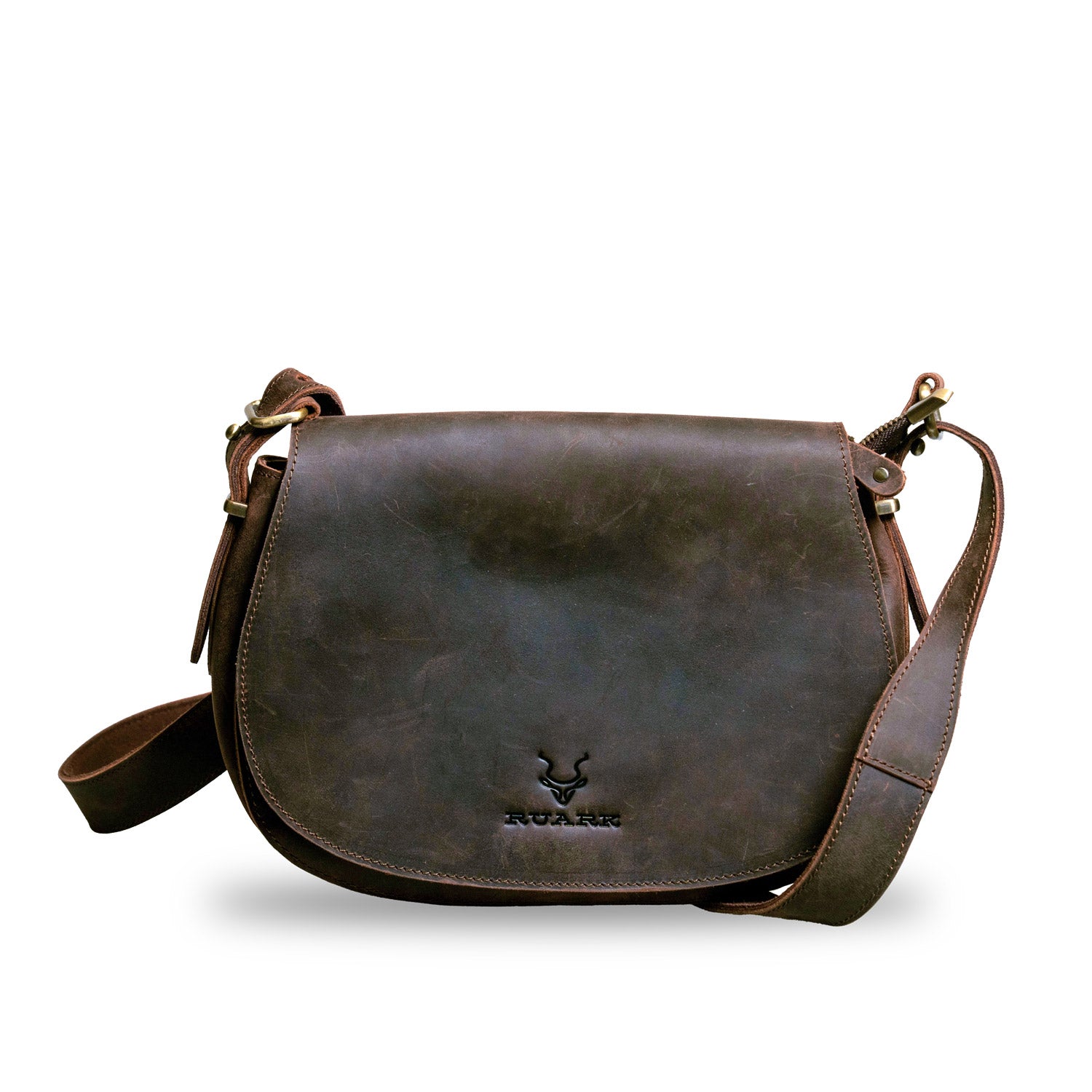 RUARK CONGO LEATHER CROSSBODY BAG BROWN