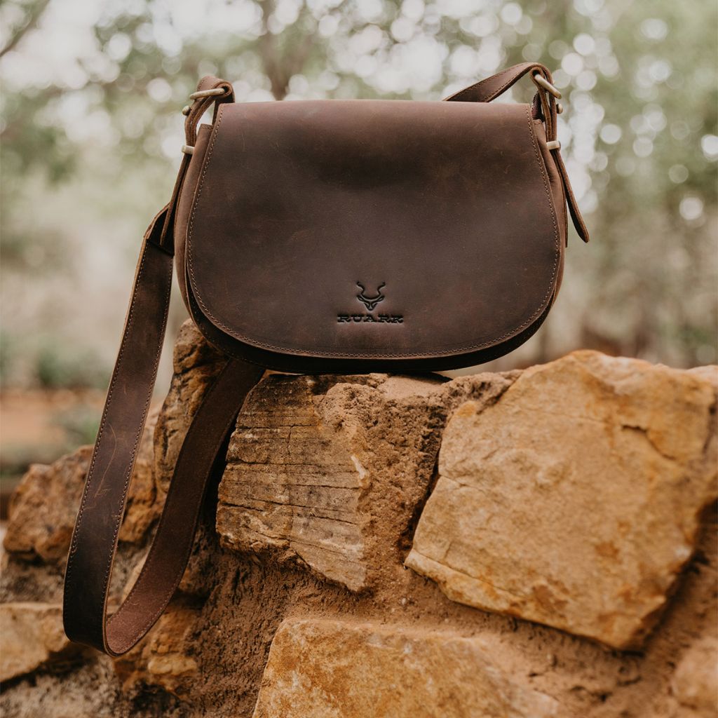 RUARK CONGO LEATHER CROSSBODY BAG BROWN