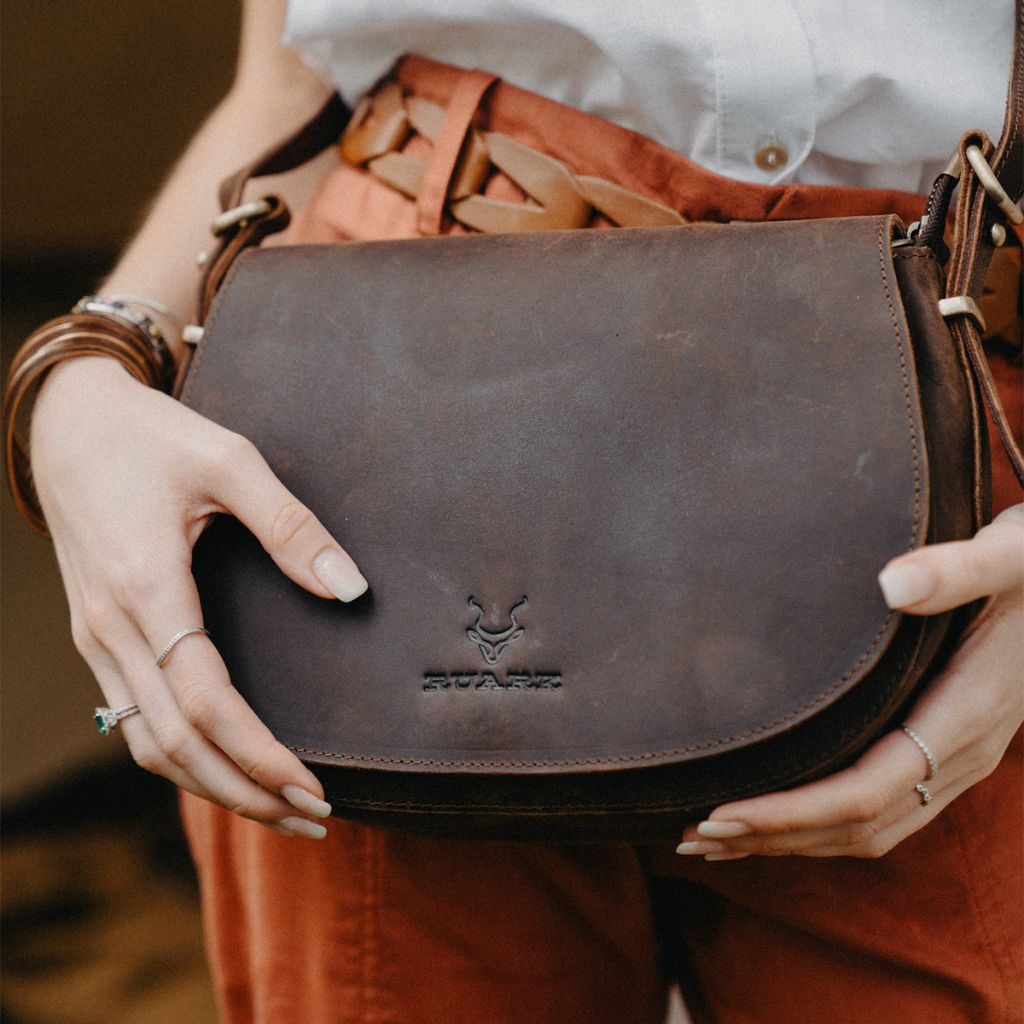 RUARK CONGO LEATHER CROSSBODY BAG BROWN
