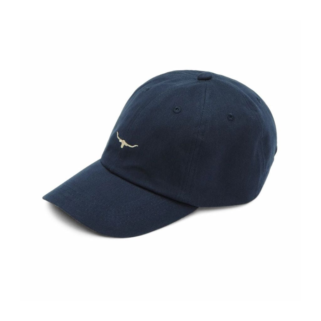 R.M WILLIAMS CAP MINI LONGHORN TWILL BLUE WASH OSFM