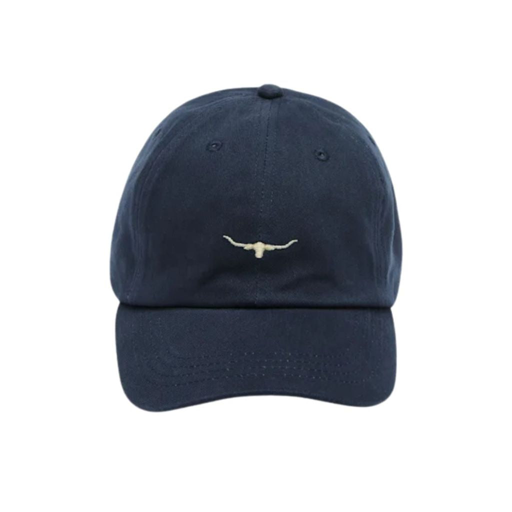 R.M WILLIAMS CAP MINI LONGHORN TWILL BLUE WASH OSFM