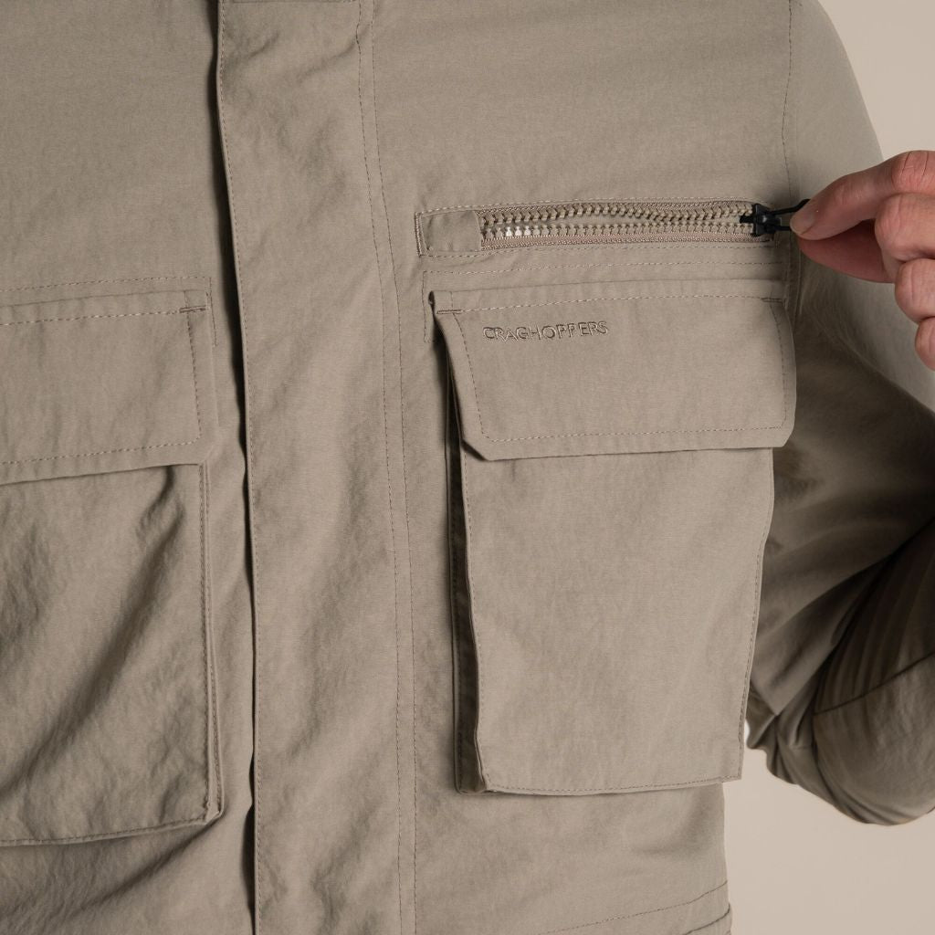 CRAGHOPPERS JACKET MEN NOSILIFE ADVENTURE IV PEBBLE