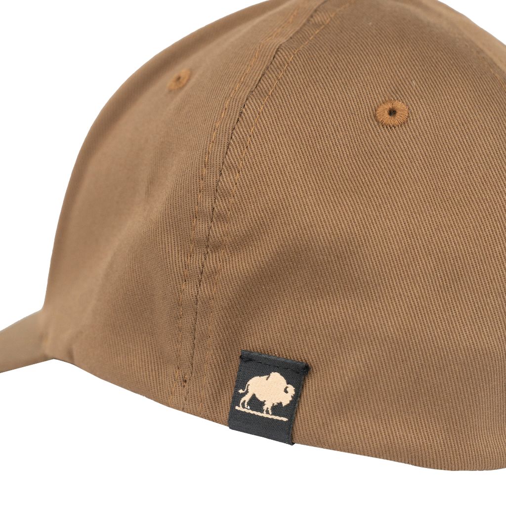 CROCKETT CAP FLEXFIT TRUCKER US FLAG BROWN
