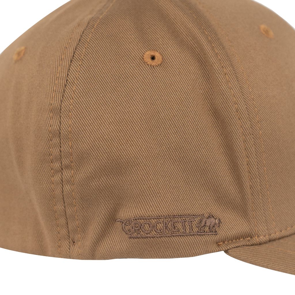 CROCKETT CAP FLEXFIT TRUCKER US FLAG BROWN
