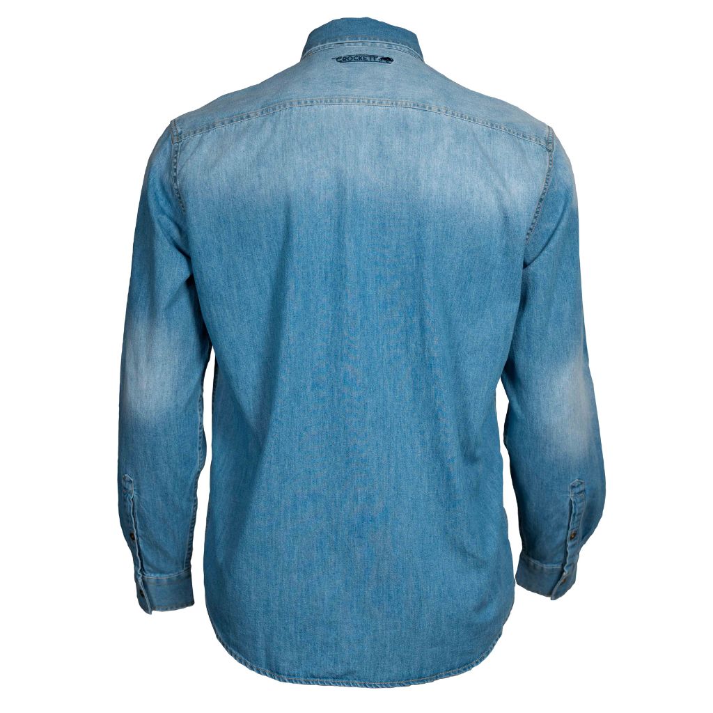 CROCKETT® LONG SLEEVE SHIRT MEN LIBERTY DENIM