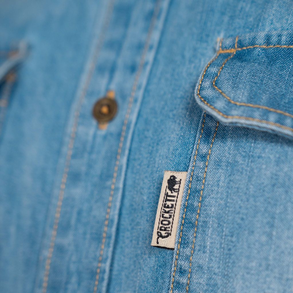CROCKETT® LONG SLEEVE SHIRT MEN LIBERTY DENIM