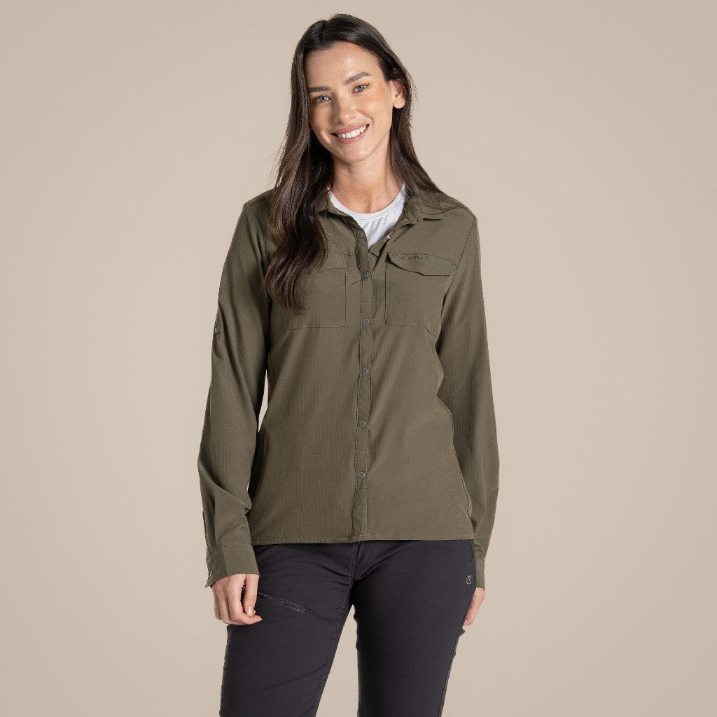CRAGHOPPERS L/S SHIRT LADIES NOSILIFE PRO