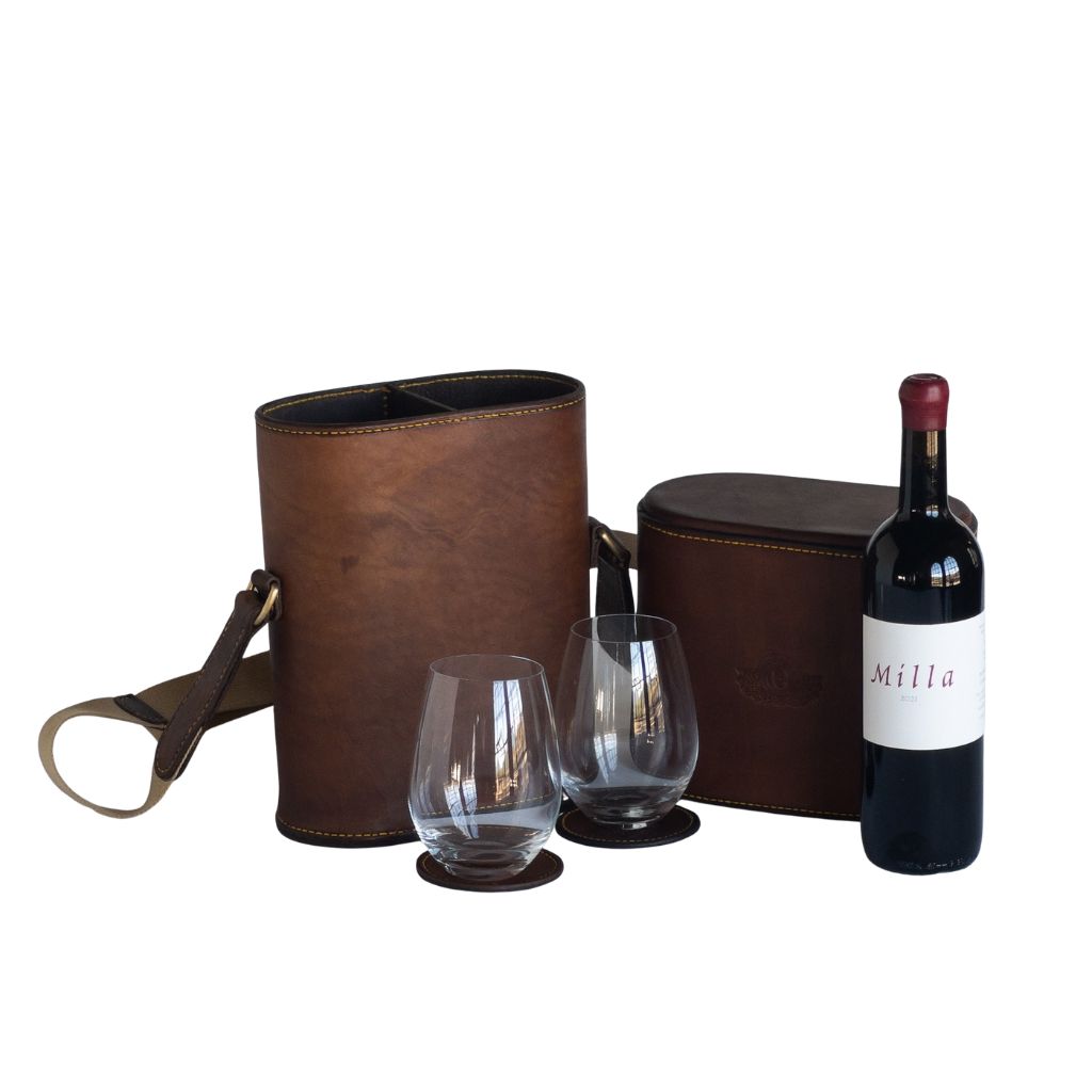 ELS & CO STELLENBOSCH WINE & 2 GLASS CARRIER