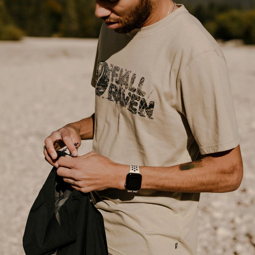 FJALLRAVEN TSHIRT MEN LUSH LOGO