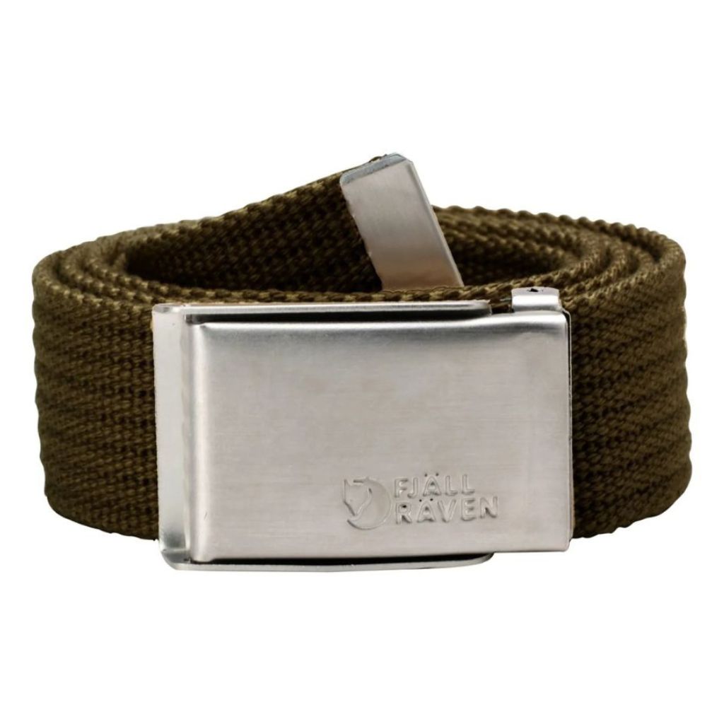 FJALLRAVEN BELT MEN MERANO CANVAS DARK OLIVE