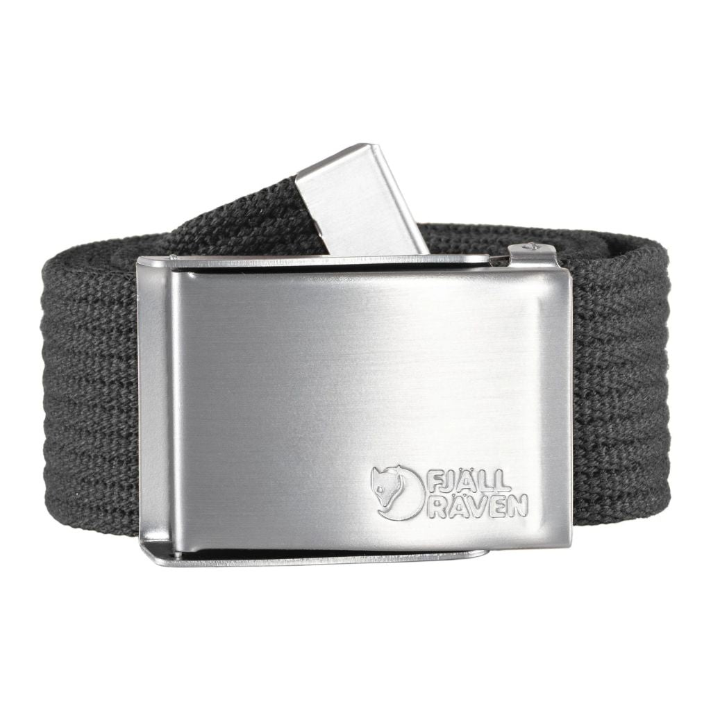 FJALLRAVEN BELT MEN CANVAS DARK GREY