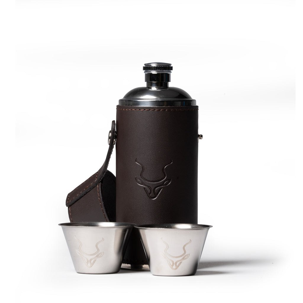 RUARK® FLASK HUNTER 240ML WITH TWO SHOT CUPS