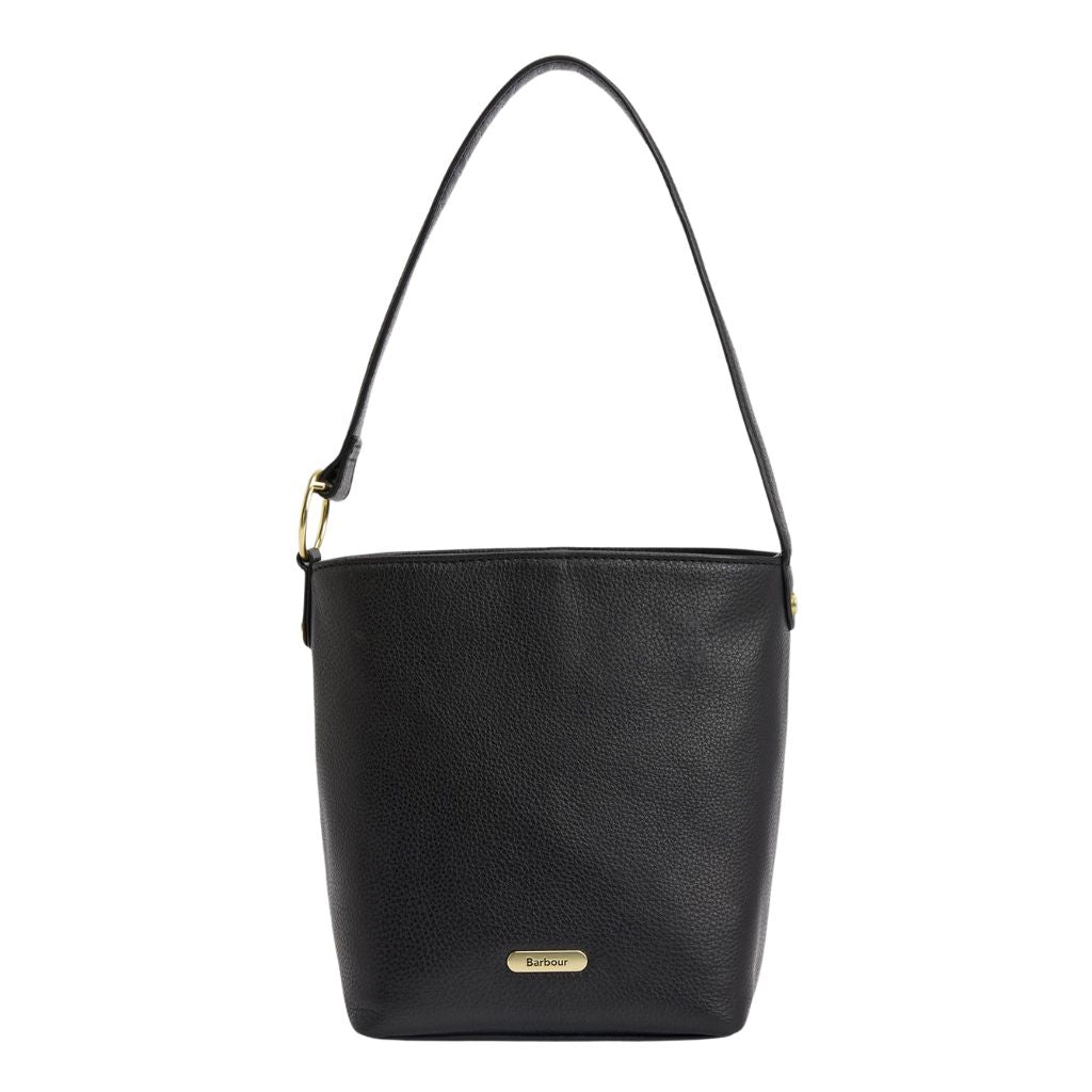 BARBOUR CEDAR LEATHER BUCKET BAG LADIES