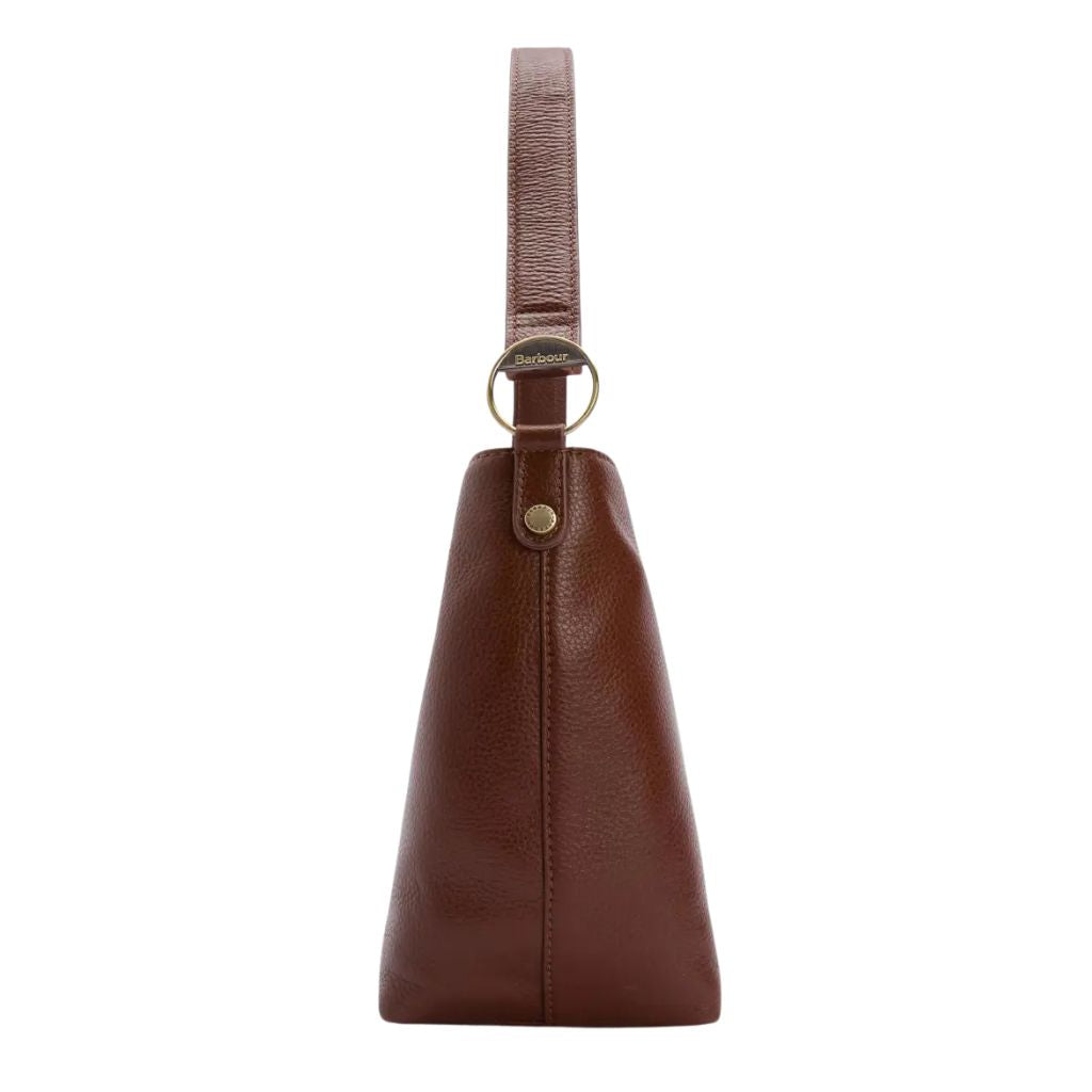 BARBOUR CEDAR LEATHER BUCKET BAG LADIES