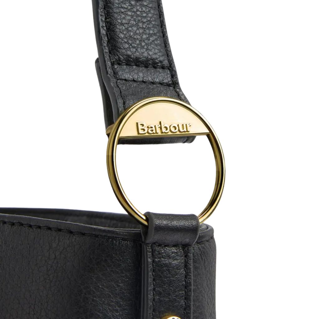 BARBOUR CEDAR LEATHER BUCKET BAG LADIES