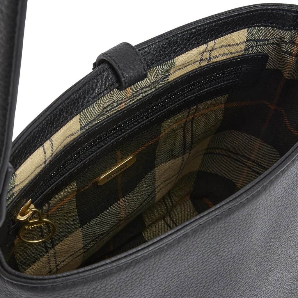 BARBOUR CEDAR LEATHER BUCKET BAG LADIES