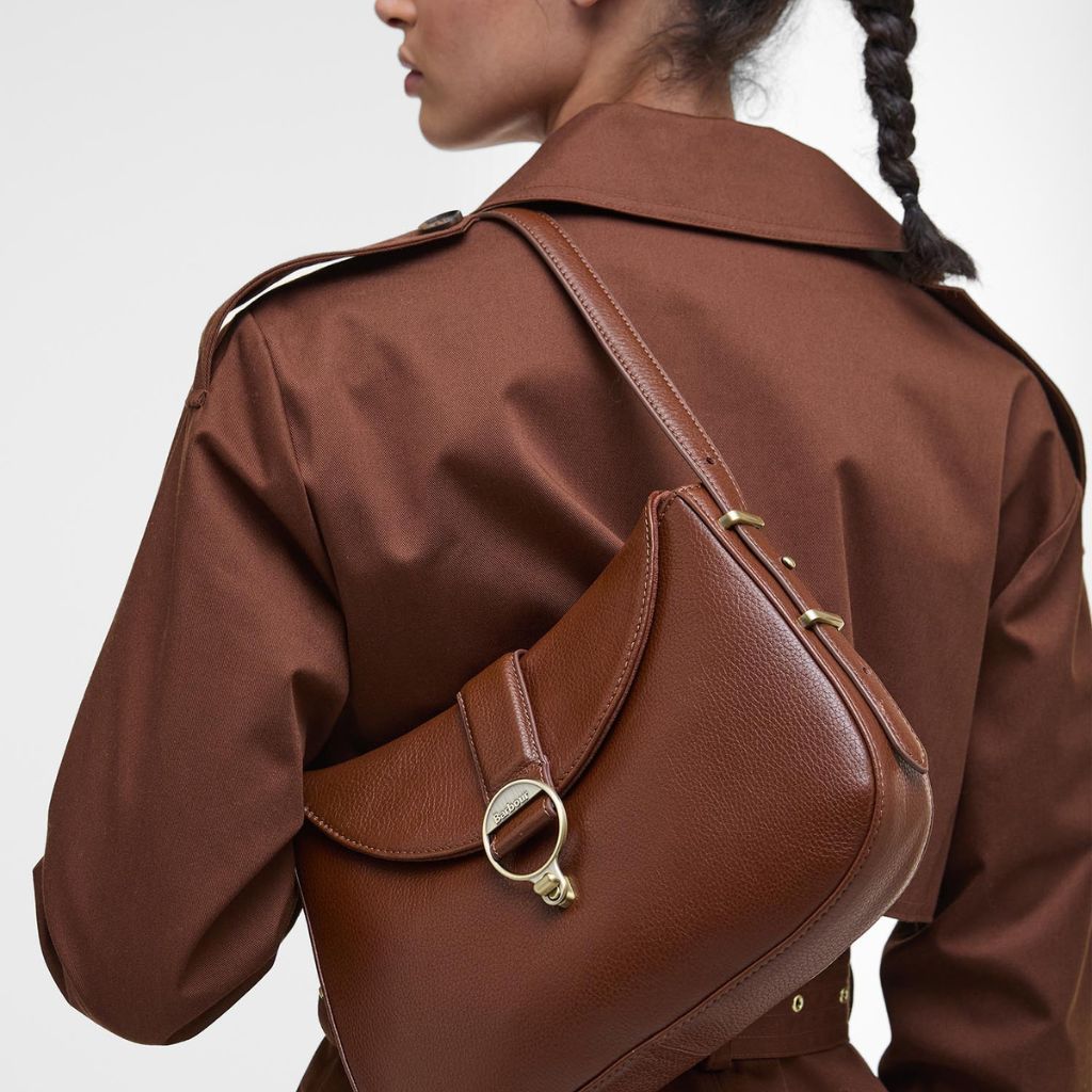 BARBOUR ALDER LEATHER SLING BAG