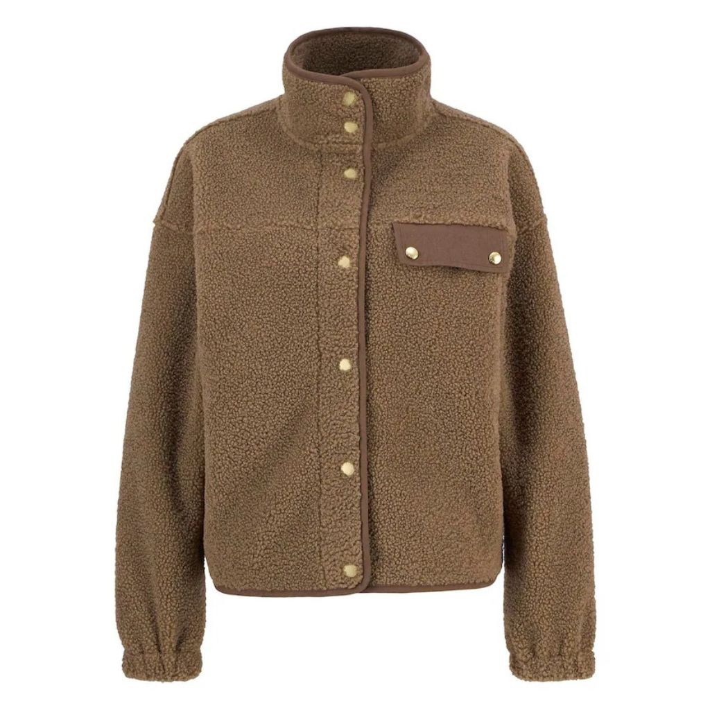 BARBOUR MABEL FLEECE JACKET MILITARY BROWN