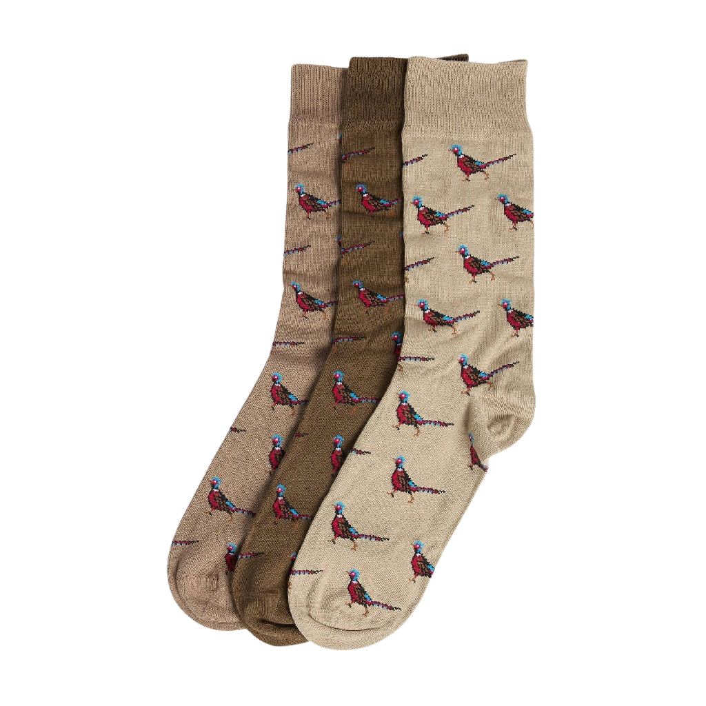 BARBOUR PHEASANT SOCKS TRENCH/BROWN