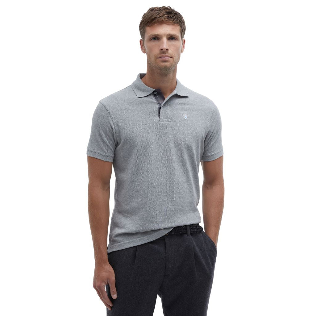 BARBOUR TARTAN PIQUE POLO SHIRT MENS