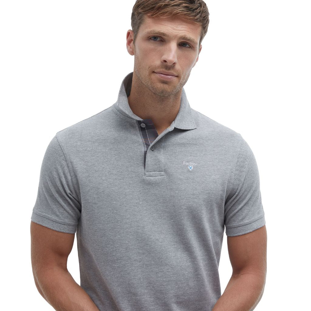 BARBOUR TARTAN PIQUE POLO SHIRT MENS