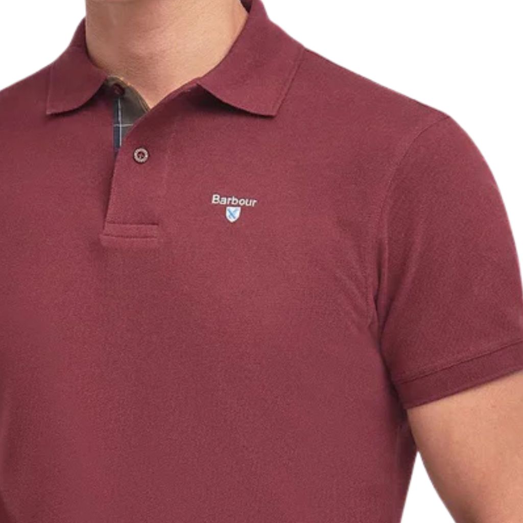 BARBOUR TARTAN PIQUE POLO SHIRT MENS