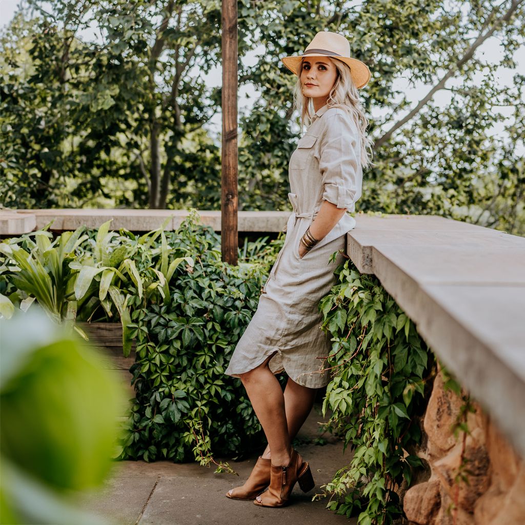 RUARK LINEN SHIRT DRESS LADIES