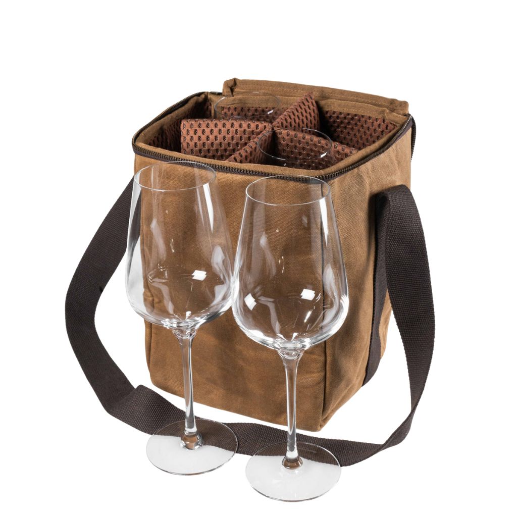 RUARK® SAVANNAH SAFARI GLASS CADDY KHAKI