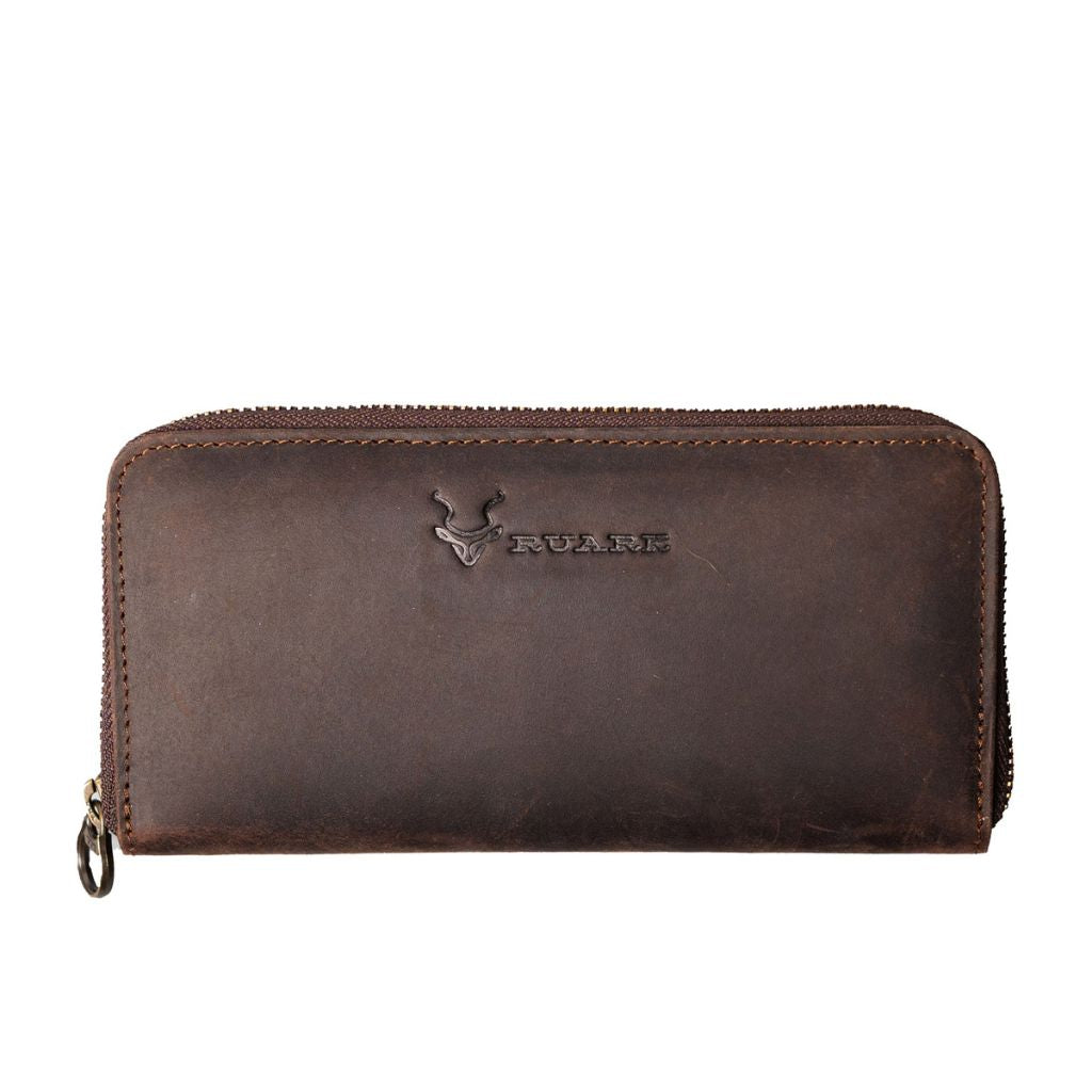 RUARK LADIES VICTORIA LEATHER WALLET BROWN