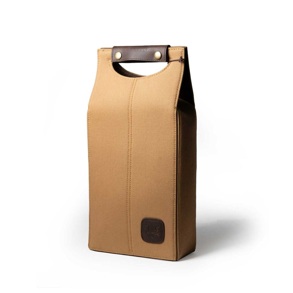 RUARK® TEJ CANVAS DOUBLE WINE TOTE KHAKI