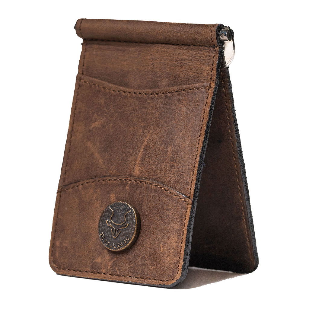 RUARK® MONEY CLIP DARK BROWN