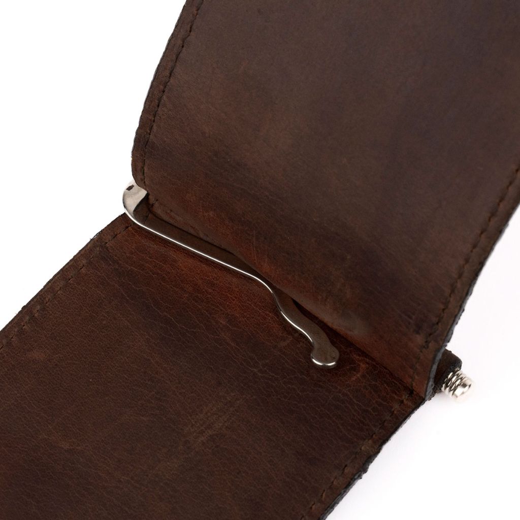 RUARK® MONEY CLIP DARK BROWN