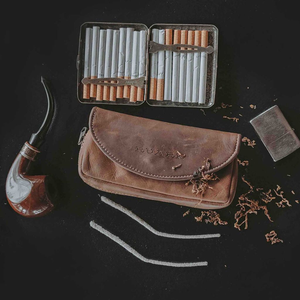 RUARK® TOBACCO BAG DARK BROWN