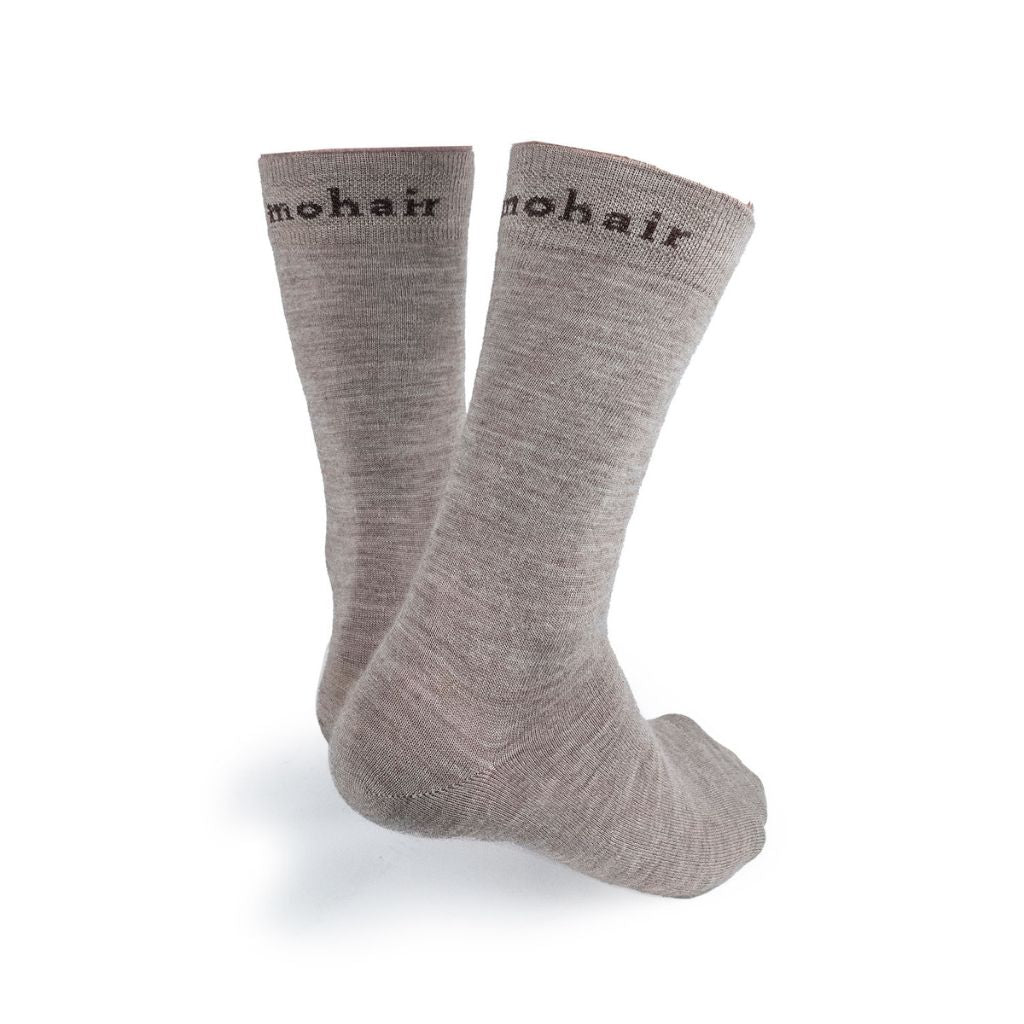 RUARK SOCKS MOHAIR 2PK CHARCOAL/KHAKI 8-11