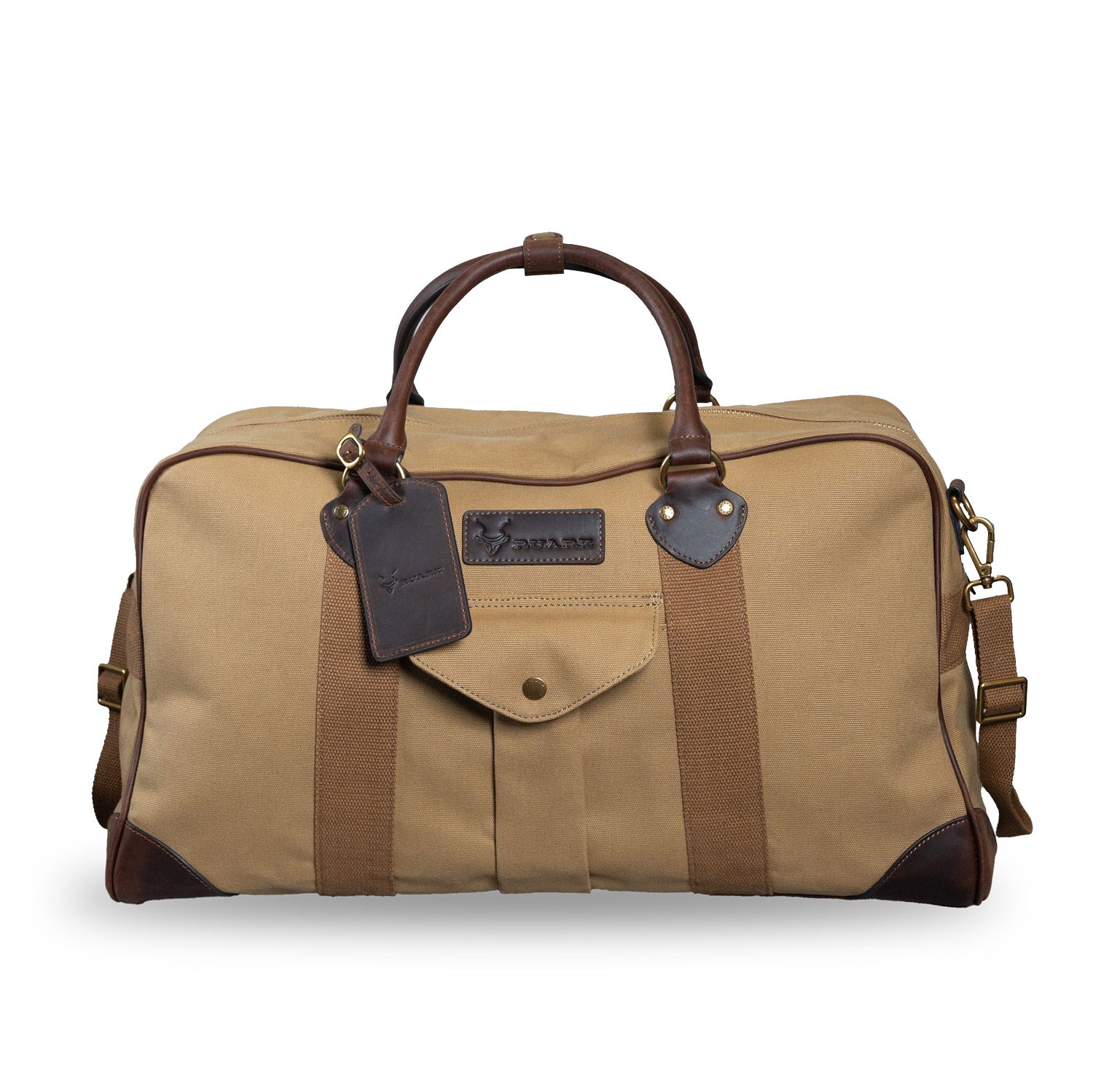 RUARK® OVERNIGHT BAG RANGER CANVAS AND LEATHER KHAKI