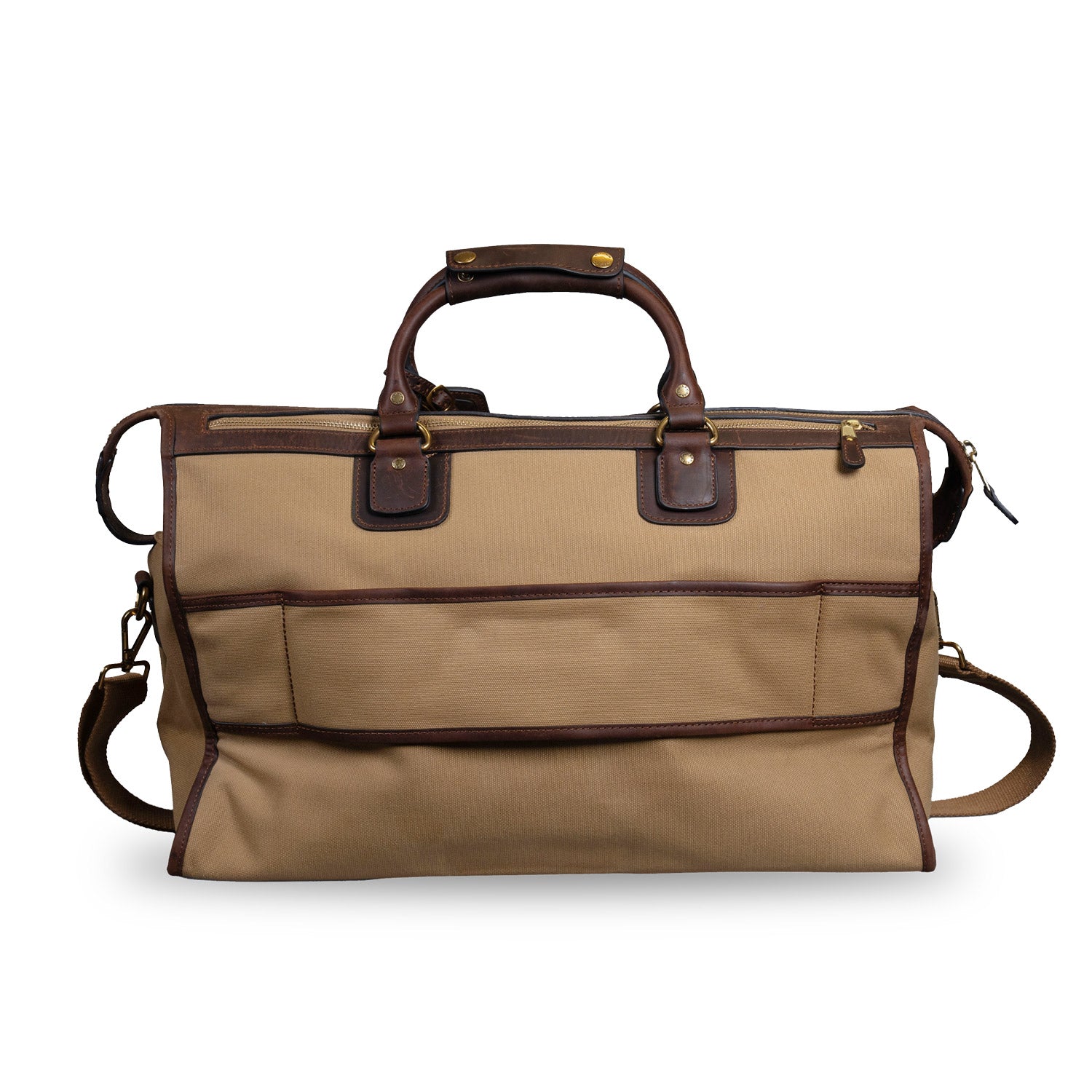 RUARK® OVERNIGHT BAG SAVANNA CANVAS AND LEATHER KHAKI