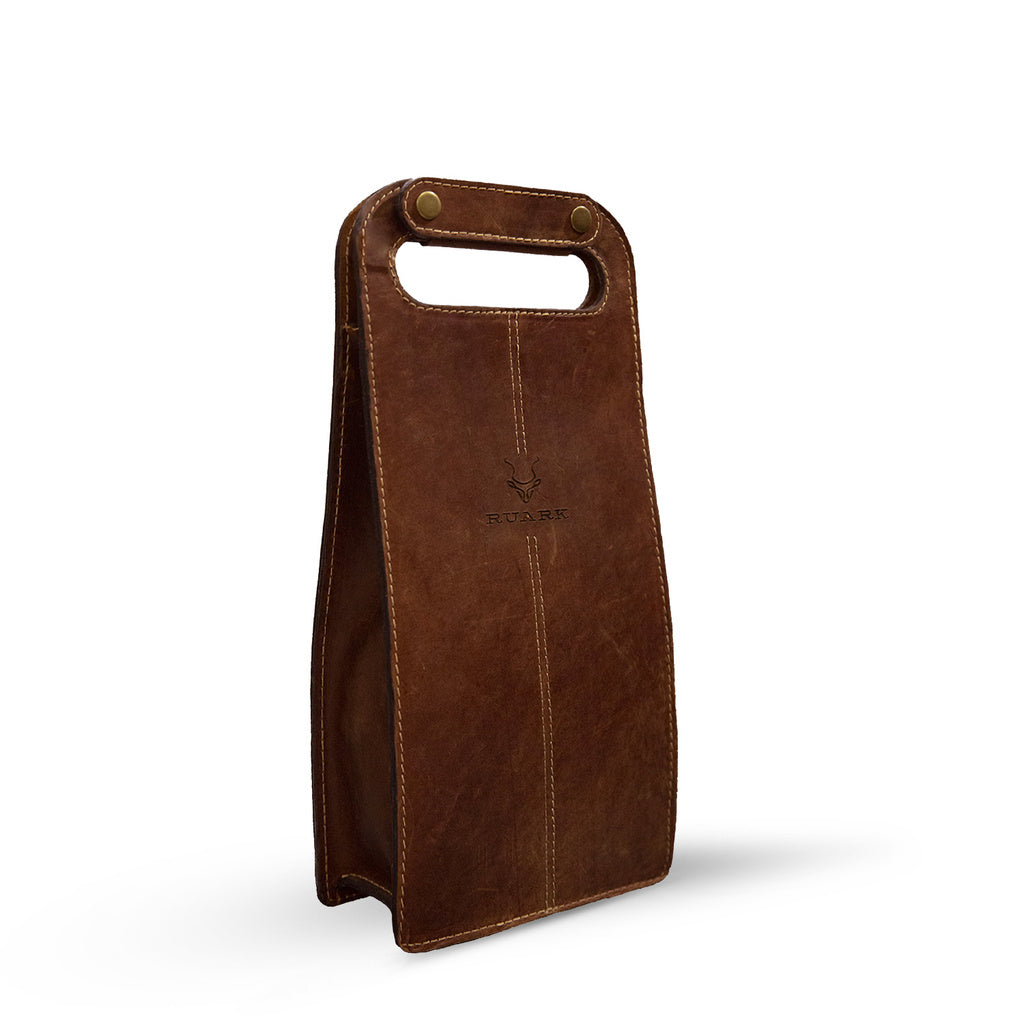 RUARK® TEJ DOUBLE WINE TOTE DARK BROWN